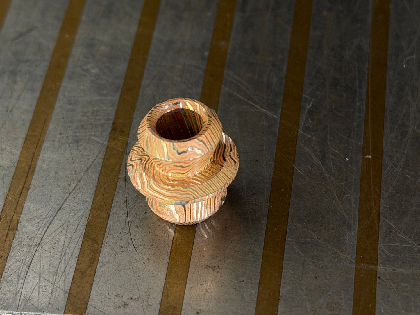 Mokume Supernova Bead