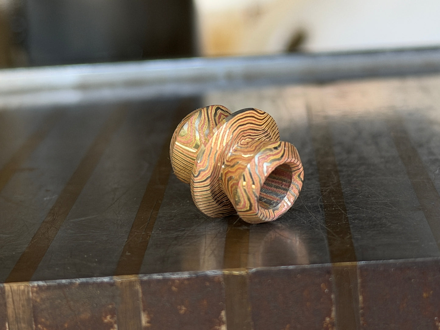 Mokume Supernova Bead